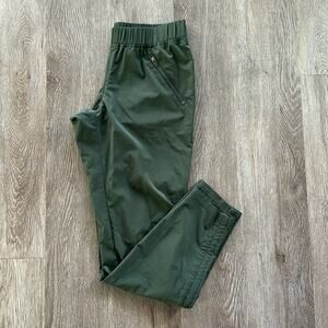 Athleta Aspire Ankle Pants Olive Green Size 0 Mid Rise